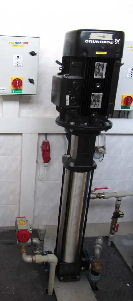 Vícestupňové čerpadlo Grundfos pro nerezovou mycí linku